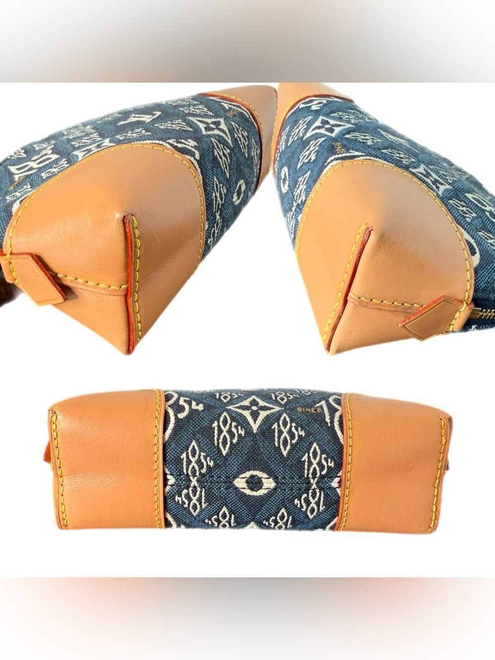 LIMITED EDITION 1854 BLUE COSMETIC POUCH PM Louis Vuitton - Picture 7 of 7